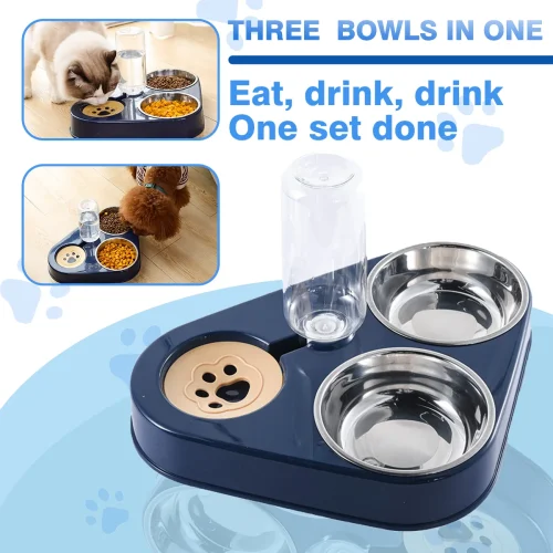 Stainless steel Non-slip and knock resistant pet bowls